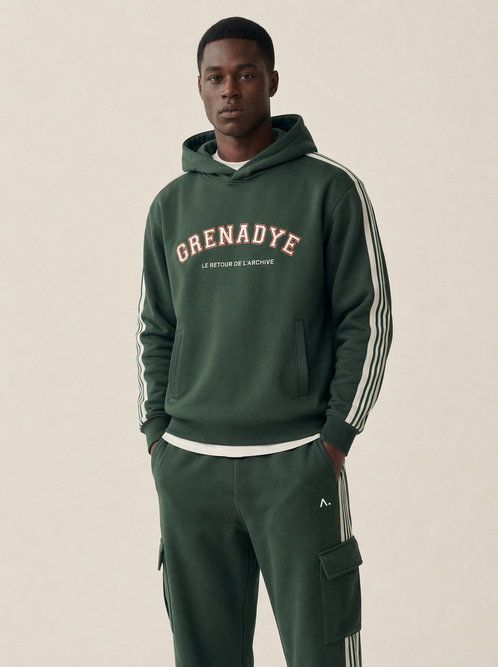 Side Stripe Heavyweight Pants - Logo